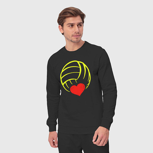 Мужской костюм Volleyball Heart / Черный – фото 3