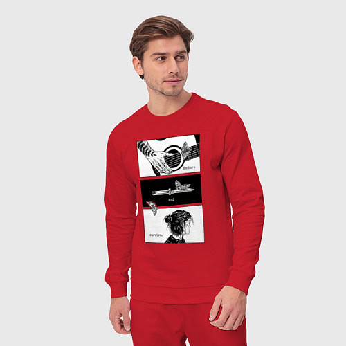 Мужской костюм Endure and survive / Красный – фото 3