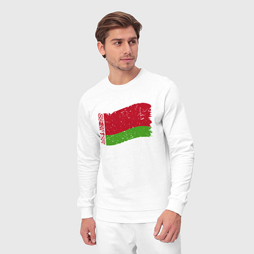 Мужской костюм Флаг - Беларусь / Белый – фото 3
