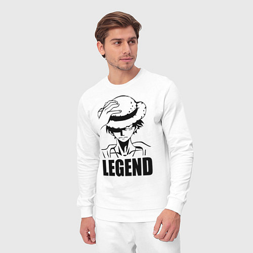 Мужской костюм Луффи Легенда One Piece / Белый – фото 3