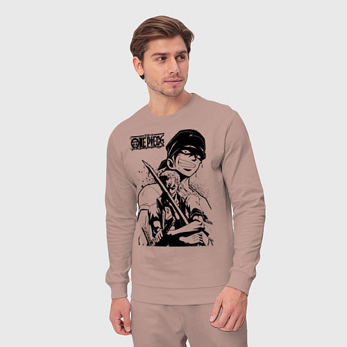 Мужской костюм Ророноа Зоро One Piece / Пыльно-розовый – фото 3