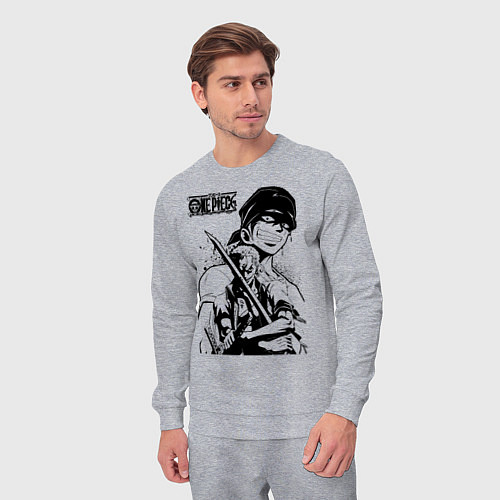 Мужской костюм Ророноа Зоро One Piece / Меланж – фото 3