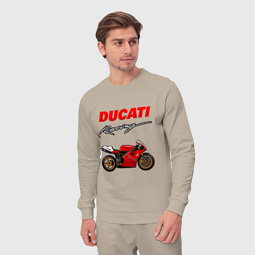 Мужской костюм DUCATI ДУКАТИ MOTOSPORT / Миндальный – фото 3