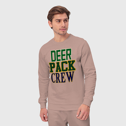 Мужской костюм Deer Pack Crew / Пыльно-розовый – фото 3