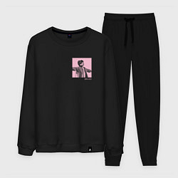 Костюм хлопковый мужской EUPHORIA BTS PINK Edition, цвет: черный