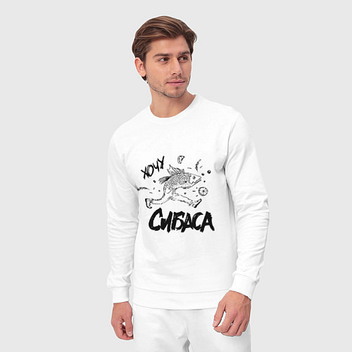Мужской костюм Хочу сибаса / Белый – фото 3