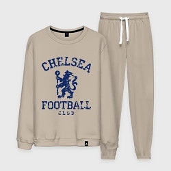 Костюм хлопковый мужской Chelsea FC: Lion, цвет: миндальный