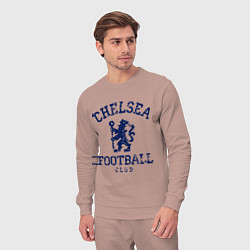 Костюм хлопковый мужской Chelsea FC: Lion, цвет: пыльно-розовый — фото 2