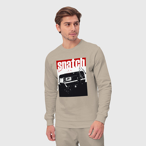 Мужской костюм Большой куш Гай Ричи / Миндальный – фото 3