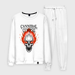 Костюм хлопковый мужской Cannibal Corpse Труп Каннибала Z, цвет: белый