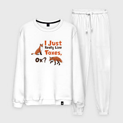 Мужской костюм Я просто люблю лис, ок?