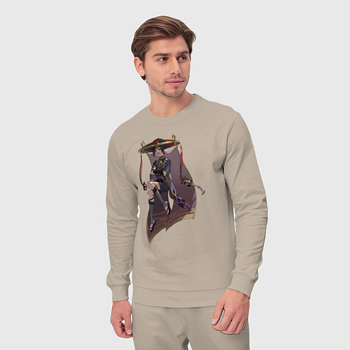 Мужской костюм Скарамучча / Миндальный – фото 3