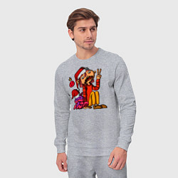 Костюм хлопковый мужской Свомли и Дрейк, цвет: меланж — фото 2