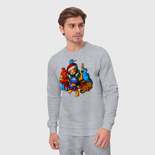 Мужской костюм Дестер и друзья / Меланж – фото 3