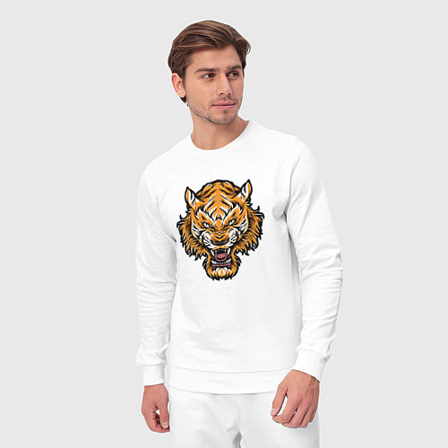 Мужской костюм Cool Tiger / Белый – фото 3