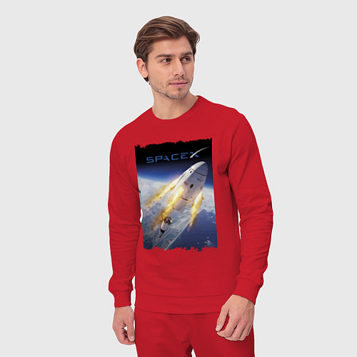 Мужской костюм Путешествие к звёздам, Space X / Красный – фото 3