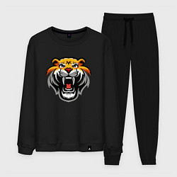 Костюм хлопковый мужской Power Tiger, цвет: черный