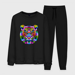 Костюм хлопковый мужской Amazing Tiger, цвет: черный