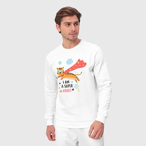 Мужской костюм Я Супергерой / Белый – фото 3