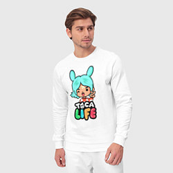 Костюм хлопковый мужской Toca Life, цвет: белый — фото 2