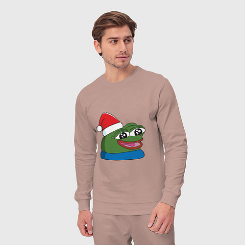 Мужской костюм Pepe, pepe happy, Пепе хеппи, pepe happy new year / Пыльно-розовый – фото 3