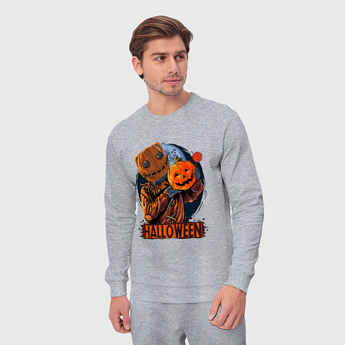 Мужской костюм Halloween Scarecrow / Меланж – фото 3