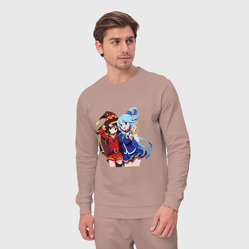 Мужской костюм Aqua Meg / Пыльно-розовый – фото 3