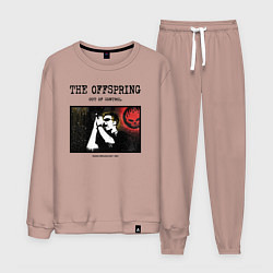 Костюм хлопковый мужской The Offspring out of control, цвет: пыльно-розовый