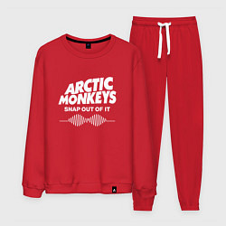Костюм хлопковый мужской Arctic Monkeys, группа, цвет: красный