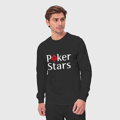 Мужской костюм PokerStars логотип / Черный – фото 3