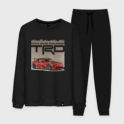 Костюм хлопковый мужской Toyota Racing Development, цвет: черный