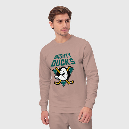 Мужской костюм Анахайм Дакс, Mighty Ducks / Пыльно-розовый – фото 3