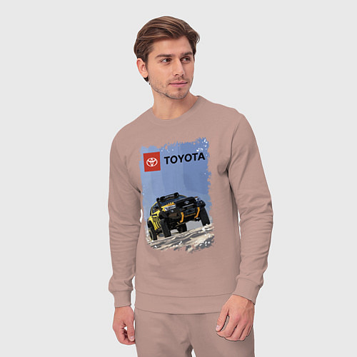 Мужской костюм Toyota Racing Team, desert competition / Пыльно-розовый – фото 3