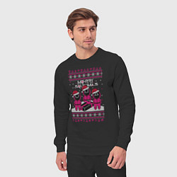 Костюм хлопковый мужской Sweater Squidmas, цвет: черный — фото 2