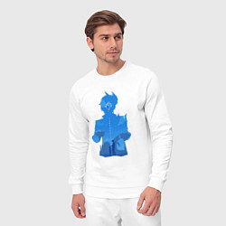 Костюм хлопковый мужской Чайльд Тарталья Tartaglia, цвет: белый — фото 2