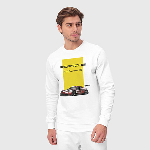 Мужской костюм Porsche Carrera 4S Motorsport / Белый – фото 3