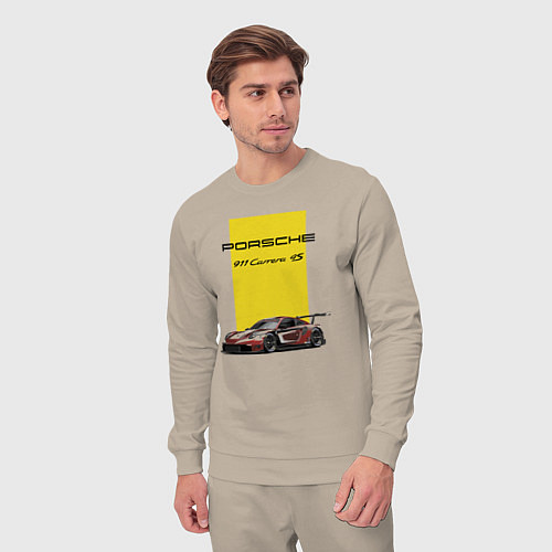 Мужской костюм Porsche Carrera 4S Motorsport / Миндальный – фото 3