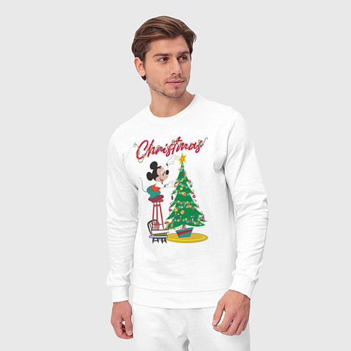 Мужской костюм Mickeys Christmas / Белый – фото 3