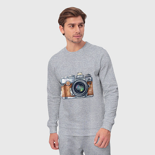 Мужской костюм Ретро фотокамера / Меланж – фото 3