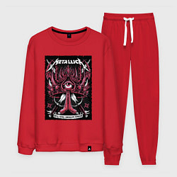 Костюм хлопковый мужской Metallica - Royal Arena Denmark, цвет: красный