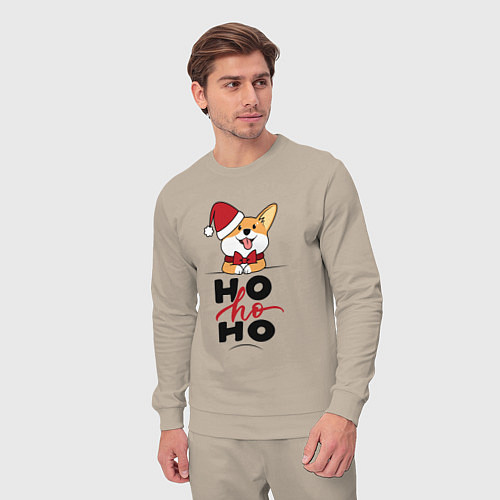 Мужской костюм Corgi Ho ho Ho / Миндальный – фото 3