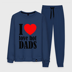 Костюм хлопковый мужской I LOVE HOT DADS, цвет: тёмно-синий