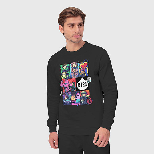 Мужской костюм BT21 POP-ART / Черный – фото 3