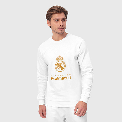 Мужской костюм Real Madrid Logo / Белый – фото 3