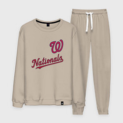 Костюм хлопковый мужской Washington Nationals - baseball team!, цвет: миндальный