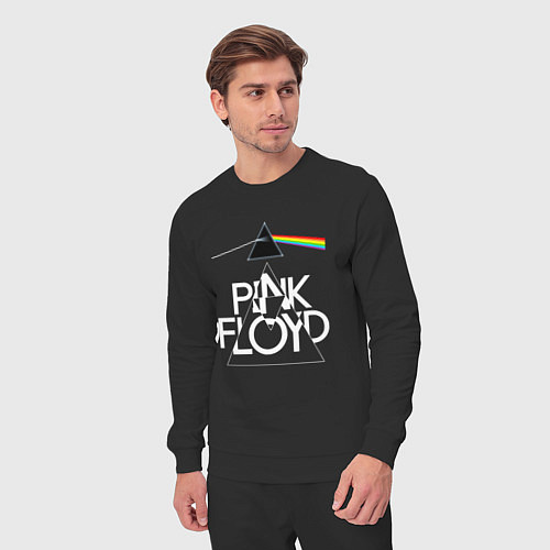 Мужской костюм PINK FLOYD LOGO ПИНК ФЛОЙД / Черный – фото 3