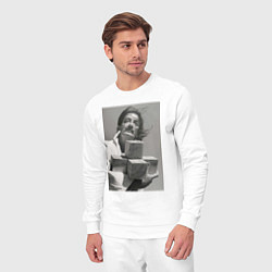Костюм хлопковый мужской Salvador Dali & cross, цвет: белый — фото 2