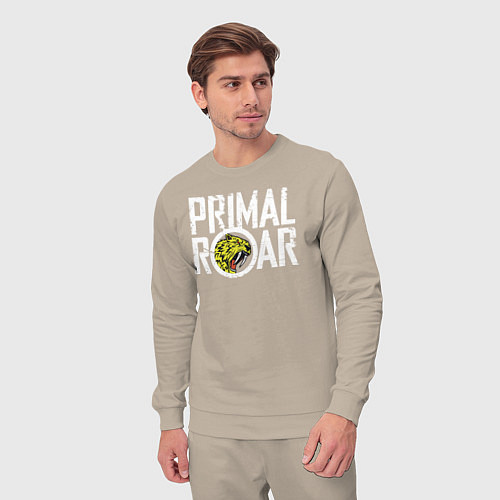 Мужской костюм PRIMAL ROAR logo / Миндальный – фото 3