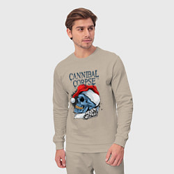 Костюм хлопковый мужской Cannibal Corpse Happy New Year, цвет: миндальный — фото 2