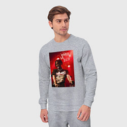 Костюм хлопковый мужской PLAYBOI CARTI WLR, цвет: меланж — фото 2